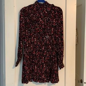 Express floral print long sleeve dress